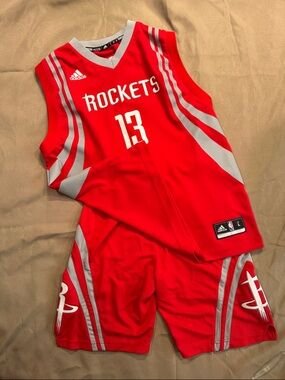 adidas Kids Houston rockets James Harden 13 Basketball jersey shorts Set